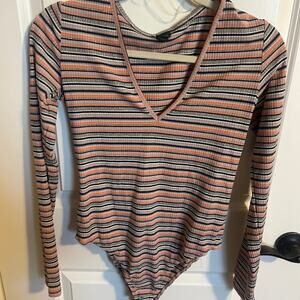 Retro Stripped Bodysuit Wild Fable